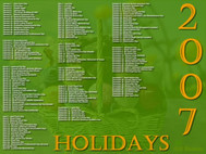 2007 Holidays Screensaver screenshot